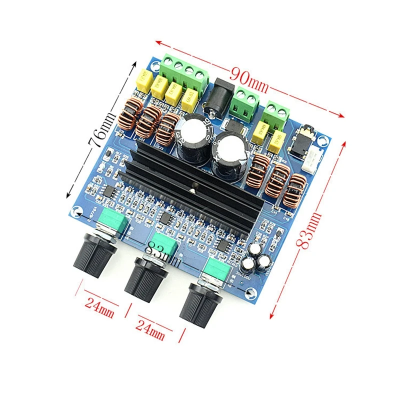 2 1 Digital o Power Amplifier Board 2 X 80W 100W TPA3116D2 Subwoofer Amplifiers DC12 26V Amplificador Module