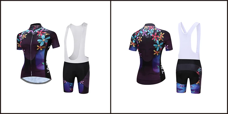 Women Lycra Bicycle Clothes Summer BIB Shorts 2021 Fashion Cycling Jersey Set MTB Dress Female Road Bike Clothing Uniform Suit