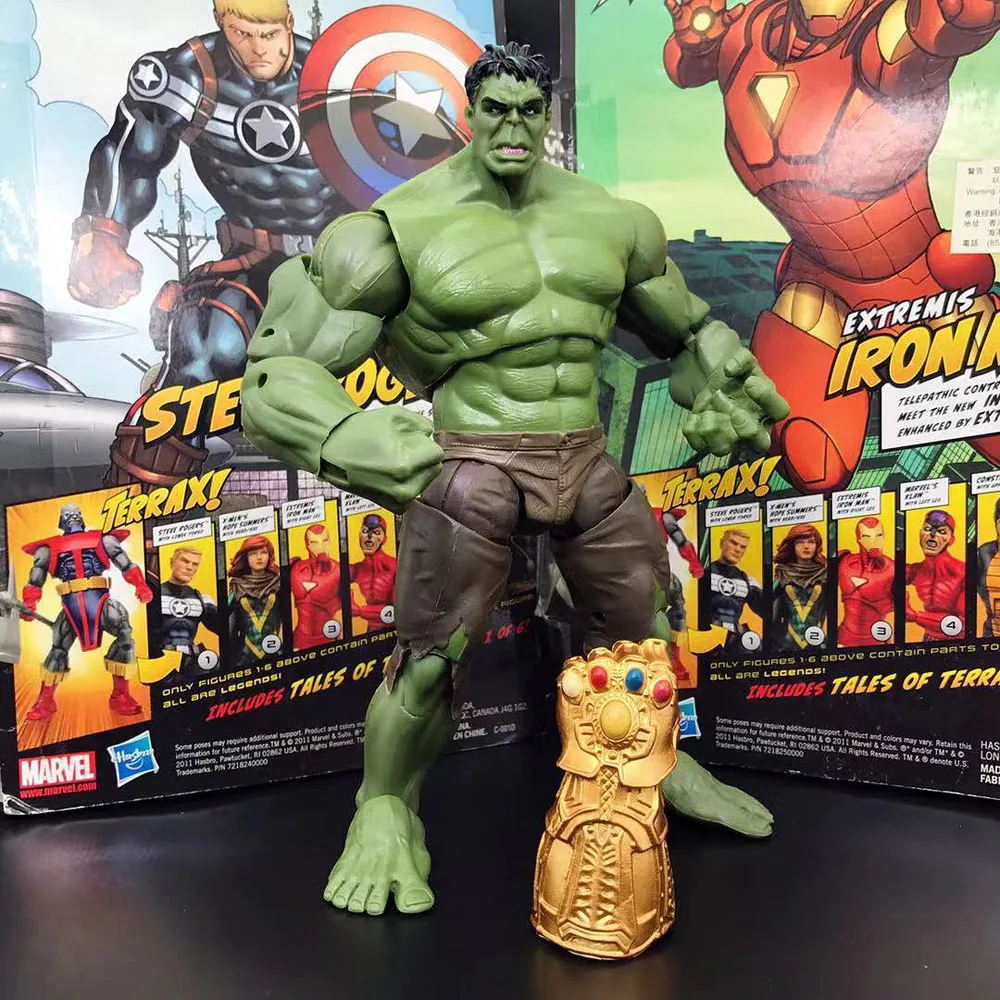 Marvel Legends Super Hero Фильм «мстители» Серия Халк w/Infinity Gauntlet свободная фигурка