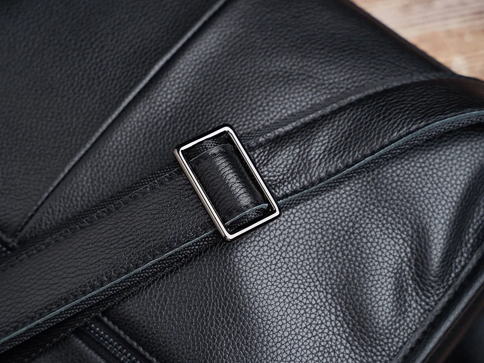 Casual männer Schulter Tasche Aus Echtem Leder Business Umhängetaschen Hohe Kapazität Klassische Messenger Für 10,5 Zoll Ipad NUPUGOO – Detail 12