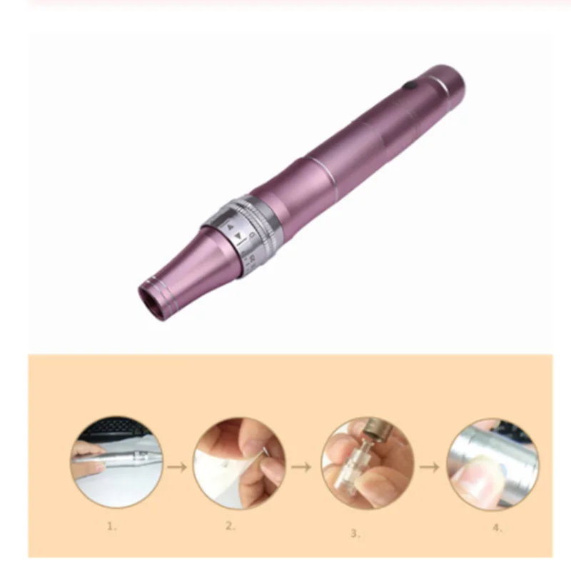 Dermapen микро крошечные 12pin иглы для ухода за кожей лица терапия для удаления шрамов уменьшение морщин устройство для удаления лица инструмент д-р Дерма ручка