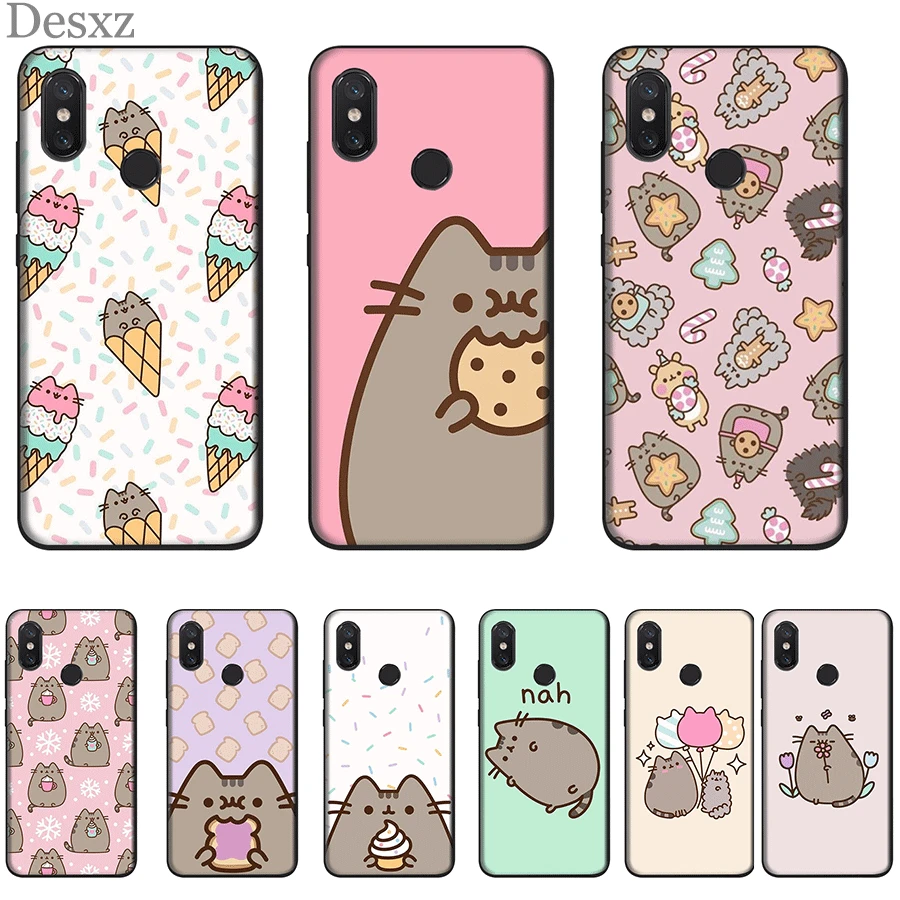 Desxz Pusheen Cat cool Mobile Phone Case Silicone For Redmi Note 4 4X 5 6 7 8 Pro 5A Prime k20 pro Cover |