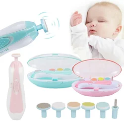 Coupe ongles électrique Portable pour nouveau né, ensemble de soins pour enfants, manucure silencieuse 