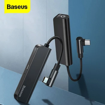 

Baseus PD 18W USB C OTG Adapter USB Type C to 3.5mm Jack Type-c Aux Audio Connector For Xiaomi mi 9 Samsung S10 S9 USBC Splitter