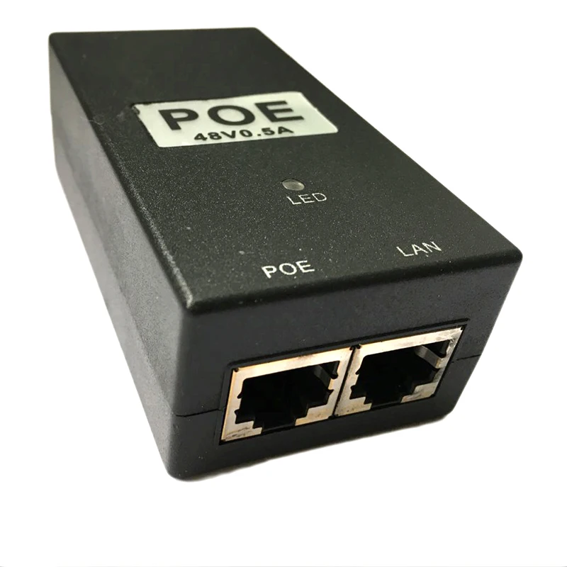 ESCAM CCTV Security 48V0.5A 15.4W adapter POE wtryskiwacz POE Ethernet zasilanie dla POE IP aparat telefon zasilacz PoE