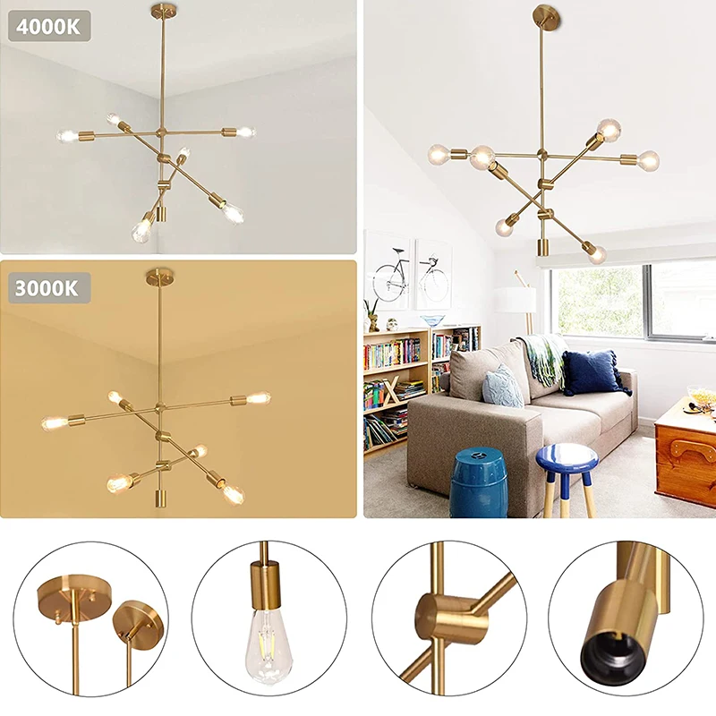 Modern Led Chandelier Home Decoration Luminaires Long Pole Design Hanging Lamps Living Room Kitchen Restaurant Lighting Lamp led chandelier,ceiling chandelier,art lighting fixtures