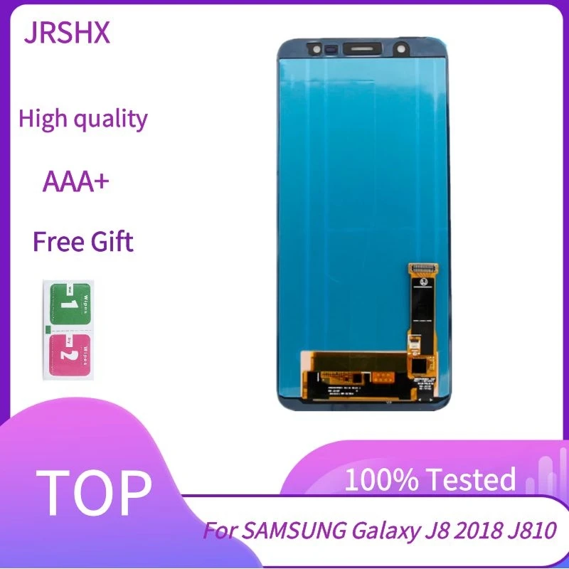 Оригинальный дисплей Super AMOLED 2018 дюйма для SAMSUNG Galaxy J8 6 0 J810 J810F SM-J810F J810G J810Y сменный