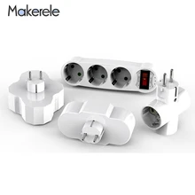 16A AC 110 v-250 v переходник для розетки ABS ЕС Стандартный стоячая Мощность конвертер разъема адаптера расширенный разъем Беспроводной
