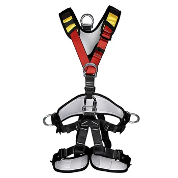 

Rock Climbing Full Body Safety Belt Aerial Work Harness Anti Fall Removable Altitude Protection Equipment FO Sale