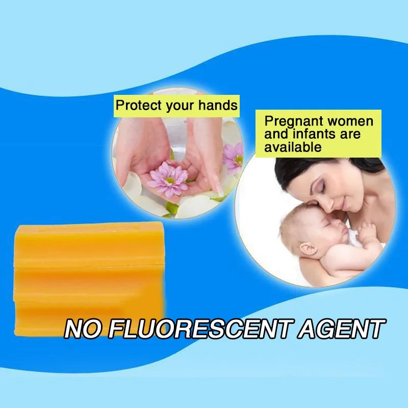 Naturally 84 Laundry Soap Decontamination Stain Grease Removal Easy-rinsing Clothes Deep Cleaning Household Soaps LBS