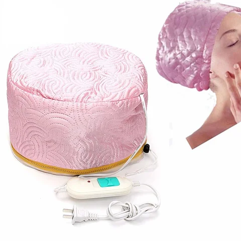 Hair Cap Hat Salon Spa Steamer Hair Thermal Treatment Nourishing Hair Mask Baking Oil Cap Hair Dryers Heat Hat Safety
