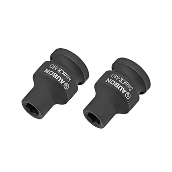 

uxcell 2 Pcs 1/2-Inch Drive by 8mm Shallow Impact Socket, Cr-Mo, 6-Point, Metric