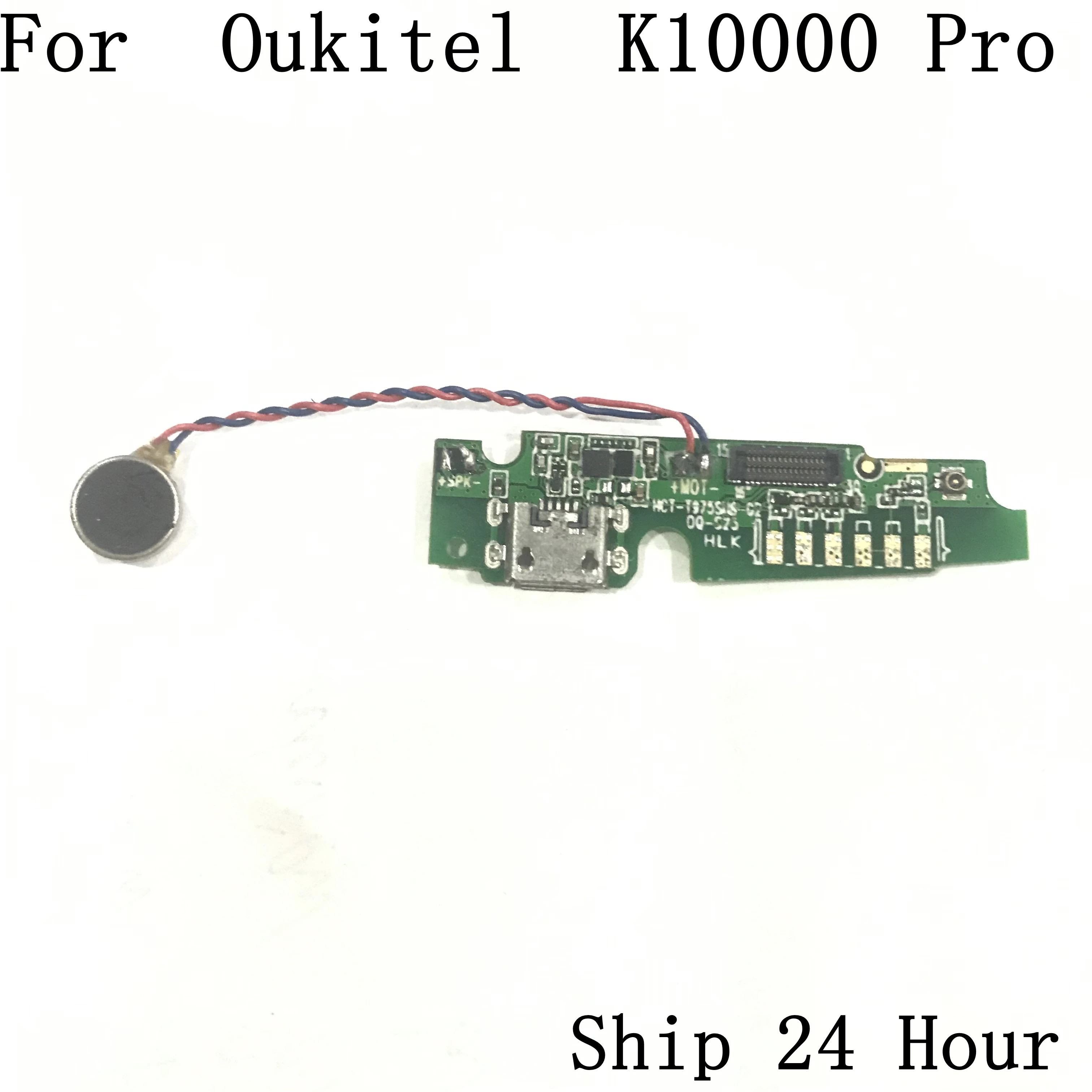 Oukitel K10000 Pro б/у USB разъем плата для зарядки + вибромотор ремонт починка Запасная