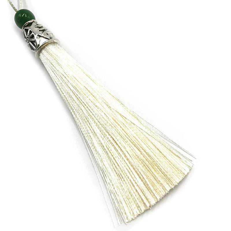 Polyester 9cm Silk Tassels Fringe With Bead Tassels Hanging Curtains For Sewing Garment Home Decoration