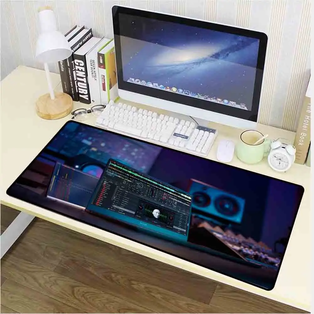 

Mairuige Large Mouse Pad Music Studio Black Seam Animal Group Computer Notebook Desk Mat Mousepad Wireless Charging Mouse Pad