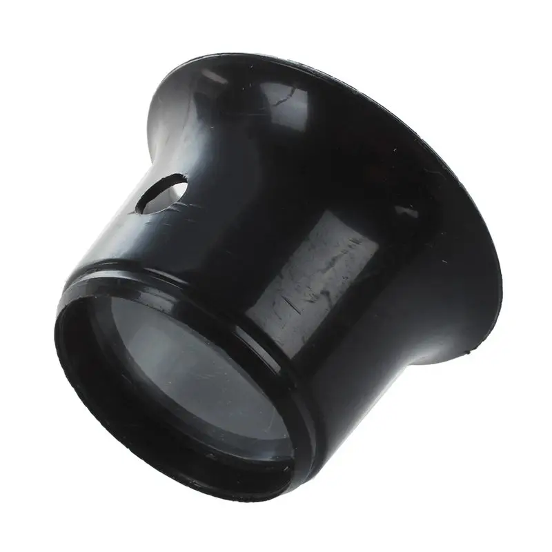 

Watchmaker Loupe 10 times Magnifying glass jeweler eyepiece lens Black