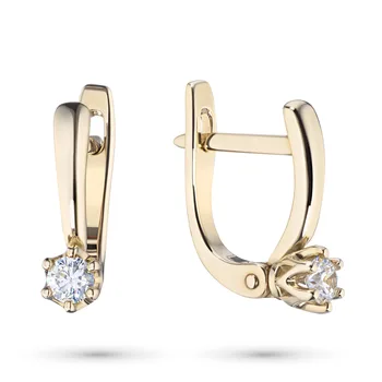 

Earrings made of yellow gold with diamond e0301sg05171200