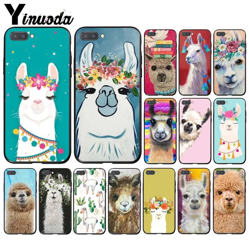 Чехол для телефона Yinuoda с милыми животными альпака лама Huawei Honor 8X 9 10 20 Lite 7A 5A 7C 10i 9X
