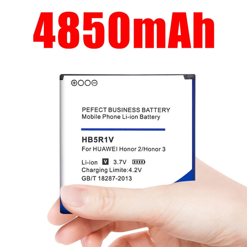

4850mah Hb5r1v Battery for Huawei Honor 2 3 Ascend G500 G600 U8950d U8950 T8950 U9508 U8832d U8836d C8826d