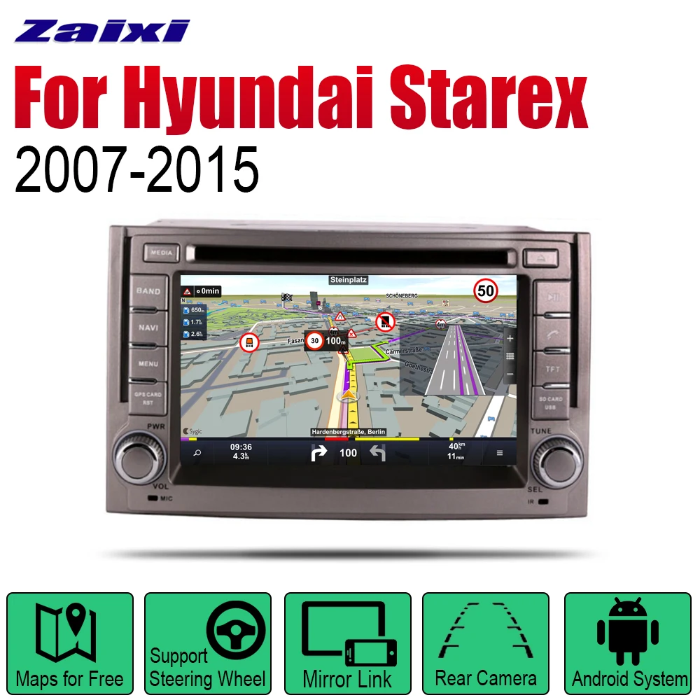 

ZaiXi Android Car Radio Stereo DVD GPS Navigation For Hyundai Starex 2007~2015 Bluetooth wifi 2din Car Radio Stereo Multimedia