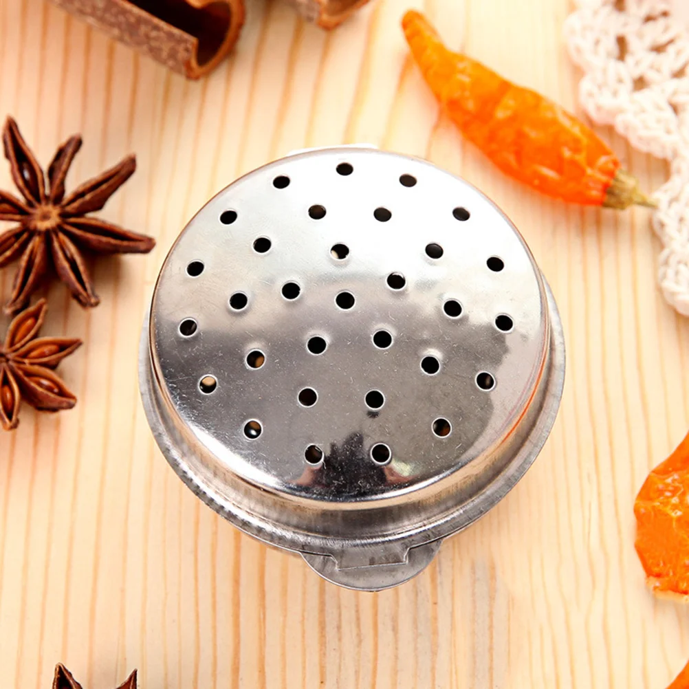 Stainless Steel Soup Seasoning Box Spice Infuser Pepper Strainer Filtering Tool Kitchen Gadget (Large Size) |