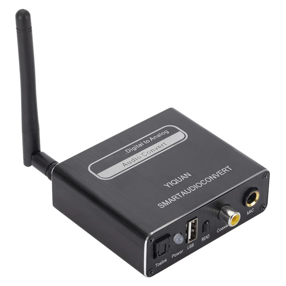 Audio Decoder Wireless Receiving Digital to Analog Converter Adapter Optical Fiber Coaxial