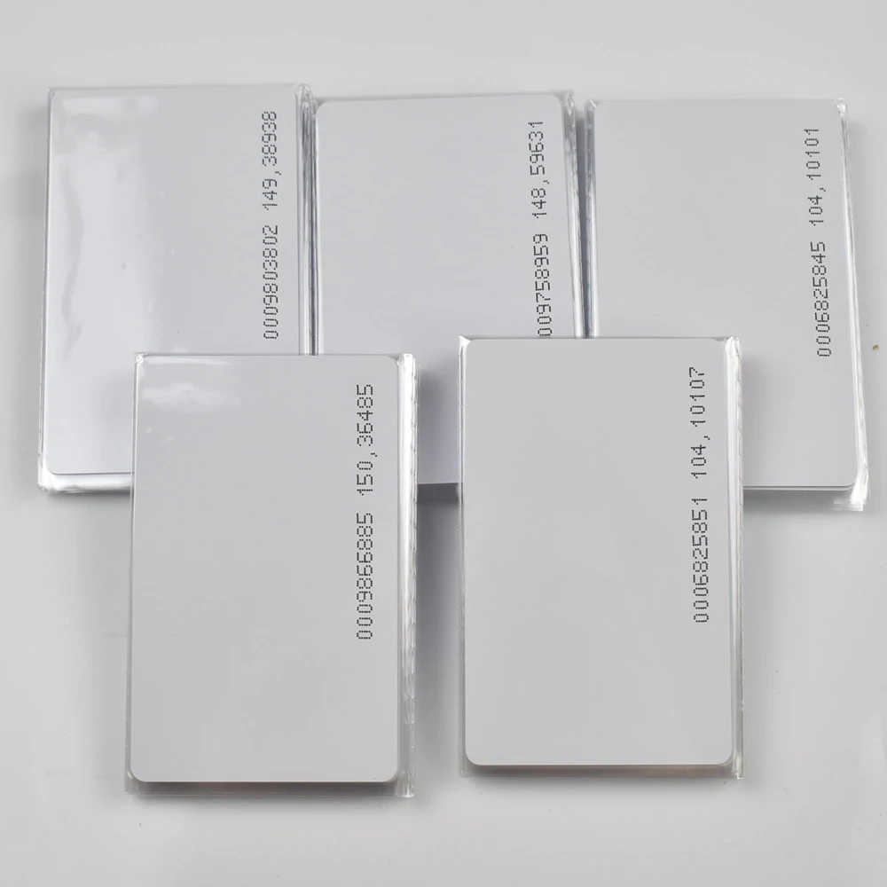 100 шт. RFID карты 125 кГц EM4100 TK4100 смарт-карты Близость RFID тег для контроля доступа