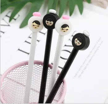 

100pcs/Lot Creative Stationery Gel Pen Office Supplies Needle Tube Netural Pen Cute Cartoon Writing SuppliesWholesale GP551