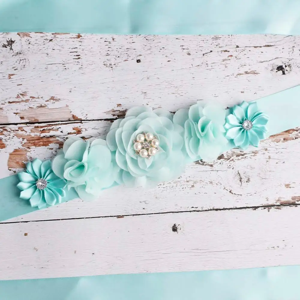 Пояс для беременных Aqua Flower пояс детского душа реквизит фото вечеринок аксессуары