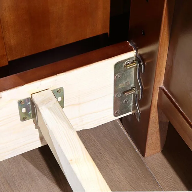 par cama feixe suporte de metal suporte de cama dobradiça prendedor placa de madeira conector para cama fixa canto ferragens móveis acessórios