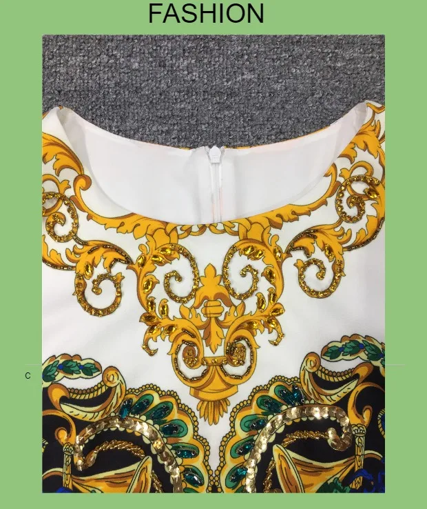Ropa mujer, осень, модное подиумное платье, высокое качество, женское платье с блестками, Великолепное платье с бриллиантами и круглым вырезом, офисное платье