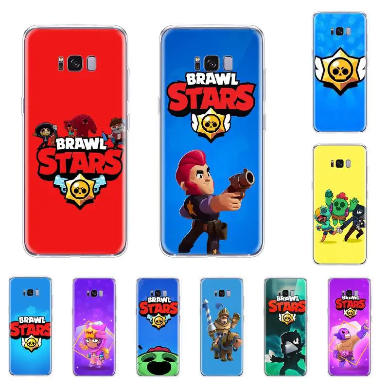 GBrawl and stars телефон игра мягкий чехол для телефона из ТПУ Samsung S5 S6 S7 S8 S9 S10 e S20 Ultra edge plus