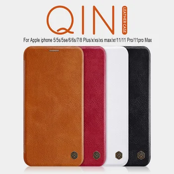 

NILLKIN Qin Wallet Case For iPhone se2020 case Flip Leather Case For iphone 5s/6/6s/7/8 Plus/x/xs/xr/xs max/11/11pro/11pro Max