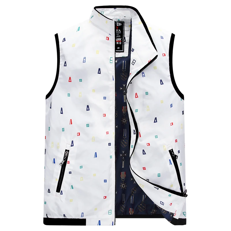 Eden модные авиационная куртка жилет большого размера, куртка с изображением акулы на осень/зимние мужские жилеты с Бизнес Park Жилет Для мужчин M-4XL
