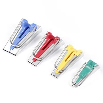 

New Plastic Stainless Steel Crimper Puller Tape Makers Sewing Patchwork Craft DIY Sewing Supplier 4pcs/lot 5pcs/lot 6-25mm