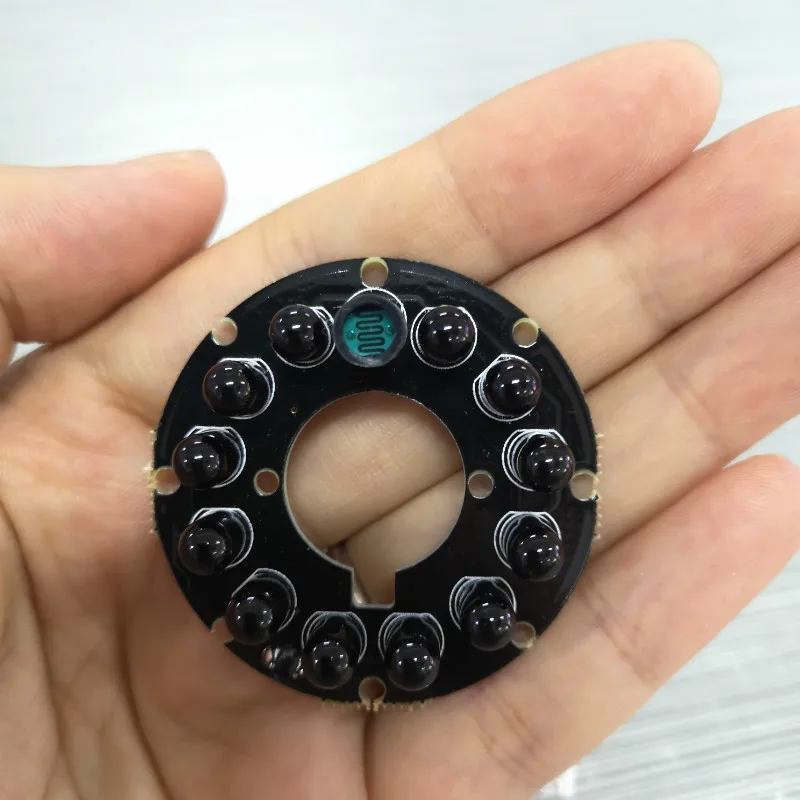 

DC5V CCTV accessories Invisible 940nm Light IR Board 12pcs IR LEDs Infrared LED Board Illuminator for security cctv camera