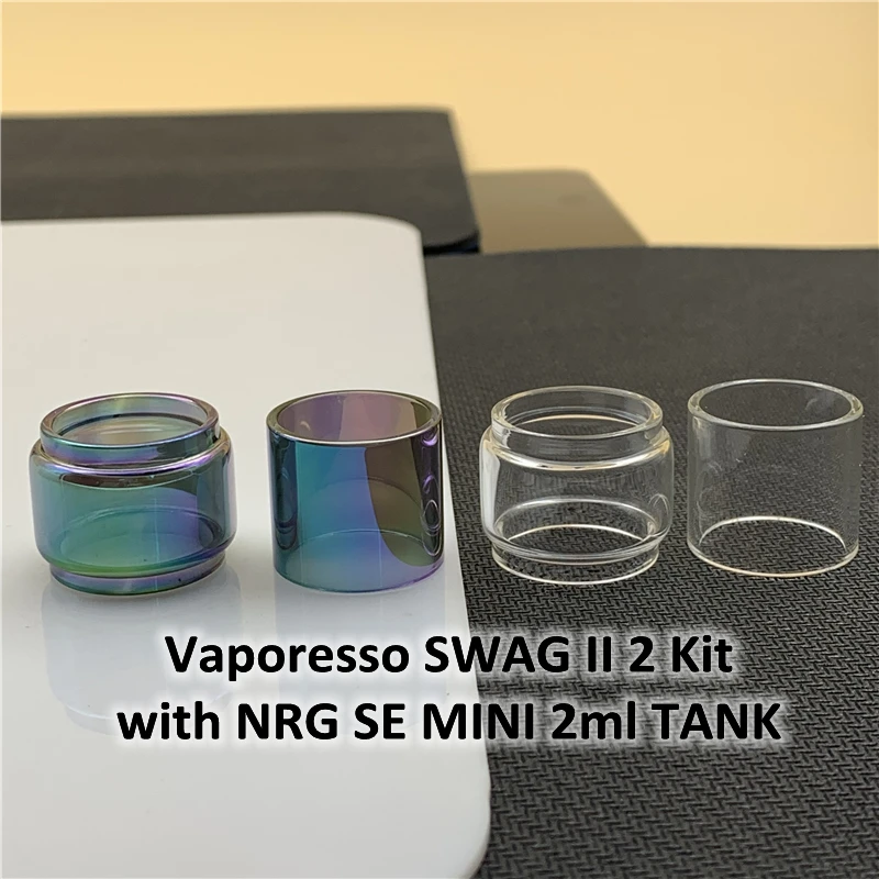 Vaporesso Swag 2 Kit With Nrg Se Mini 2ml Tank Normal Bulb Tube 3.5ml Replacement Clear Rainbow Bubble Glass Tube - Shisha Pipes & Accessories - AliExpress