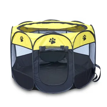 

Dog Delivery Room Pet Park Portable Folding Dog House Cage Cat Tent Waterproof Grabresistant Fence Dog Octagonal Space Playpen