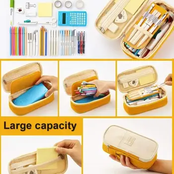 

Canvas Storage Storage Bag Travel Student Case Pencil Pen Case Travel Storage Bag Toiletry Organizer Waterproof