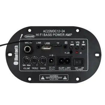 

30W8-inch 3 In 1 3028BTMIC Amplifier Board Audio Bluetooth Amplificador USB Dac FM Radio TF Player Subwoofer DIY Amplifiers