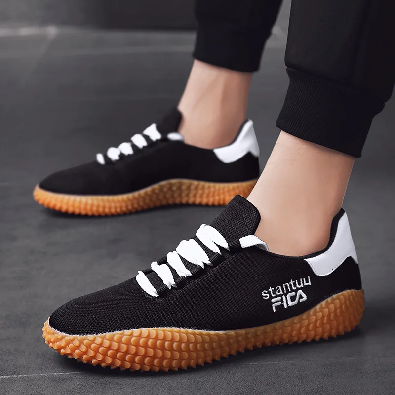 

2019 Summer Punched Sheet Surface MEN'S SHOES Running Sports Trendy Shoes Students Versatile Casual Mesh Shoes Versatile Korean-