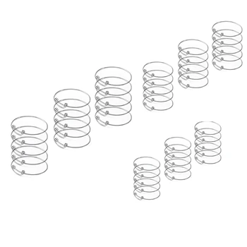 

15 Pcs Expandable Bulk Wire Blank Adjustable Bangle Bracelet for DIY Jewelry Making