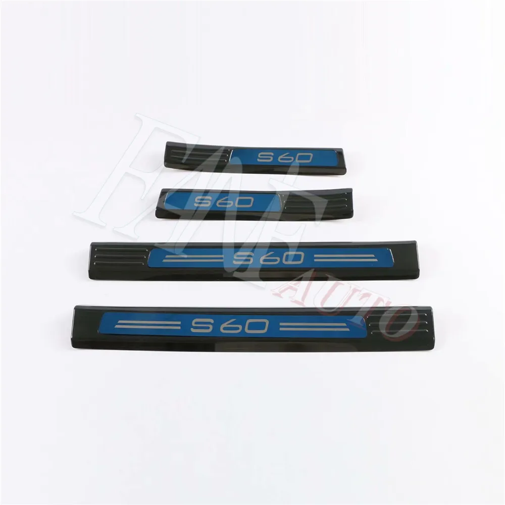 

Stainless Steel Inner Outer Door Sill Scuff Plate Guard Sills Protector Trim For Volvo S60 2019 2020