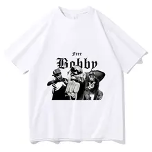 

Free Bobby Shmurda Shmoney Print T-shirt Oversize Men T Shirts Hip Hop Style Women Tee Shirt Casual Tops New Man Loose Tshirt