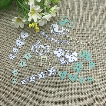 

6pcs/pack Metal Cutting Dies Stencils Die Cut for DIY Scrapbooking Album Paper Card Embossing