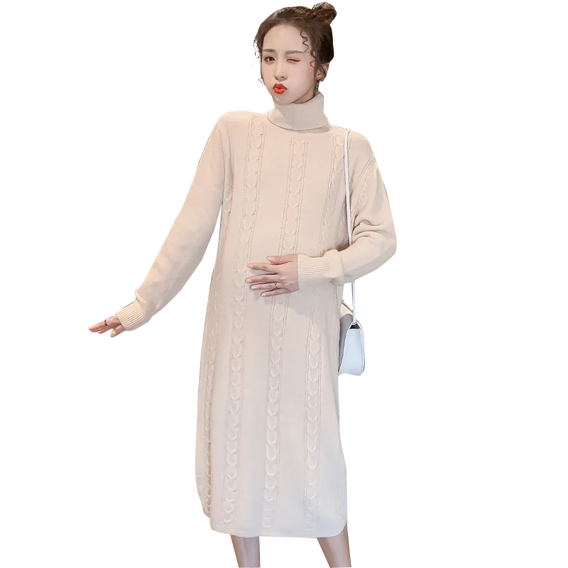 

Knitting Maternity Hoodies Dress Autumn Pregnancy Clothes for Pregnant Women Spring Maternity Clothing Sweater Maternity Tops