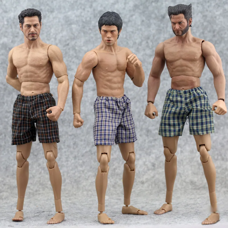 

1/6 Scale Men's soldiers shorts male underwear beach pants pants Swimming pants Suit F12" Action Body Doll clothing accessories