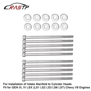 

LS1 Intake Manifold Bolts Stainless Steel Kit for Chevy V8 Engines for GEN III LSX LS2 LS3 LS6 M6 Allen Socket Head Bolts TC019