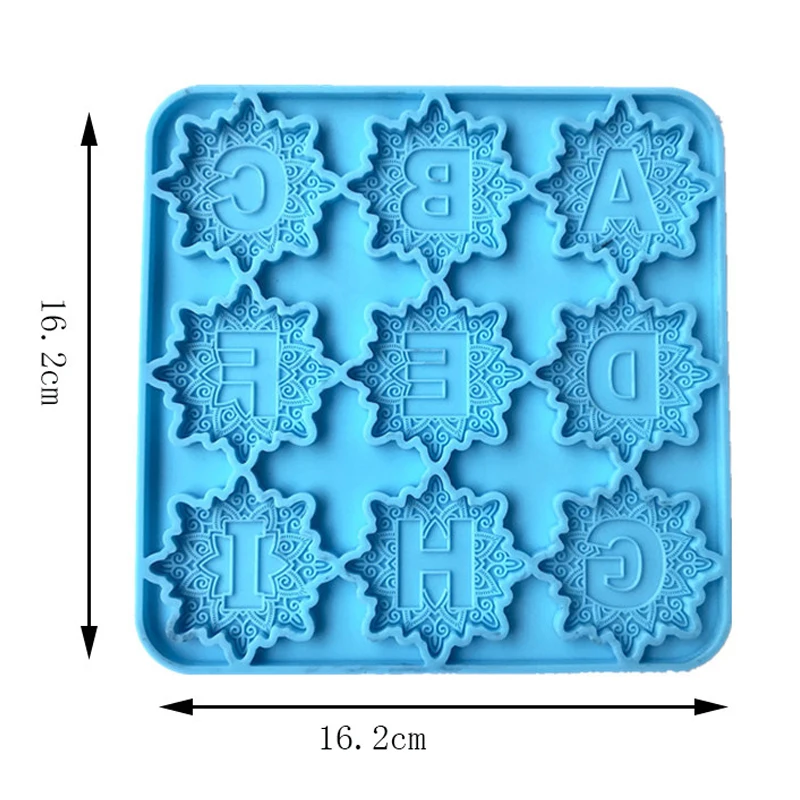 Moule En Silicone En Résine époxy Alphabet - Lettres De Taille Moyenne
