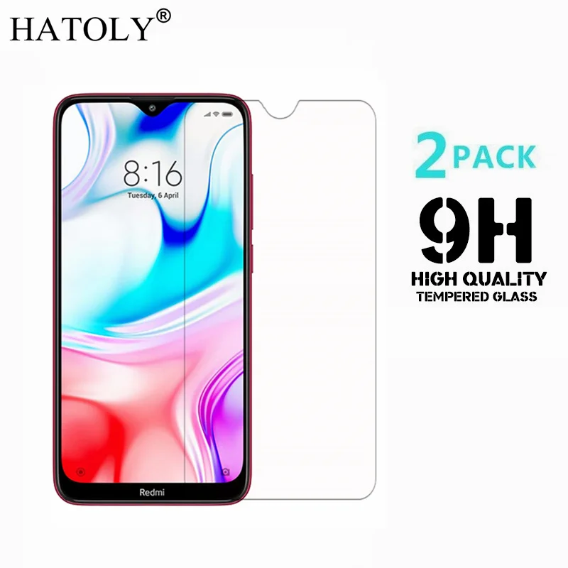 2 шт., закаленное стекло для Xiaomi Redmi 8, ультратонкая Защитная пленка для экрана для Xiaomi Redmi 8 HD, закаленное стекло для Xiaomi Redmi 8